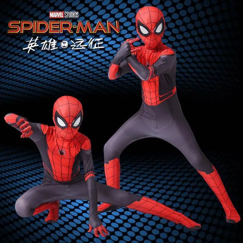 The Amazing Spider-Man Animation Clothes Children'S Suit The Hero Returns Adult Iron Man Boys Cos Halloween Bodysuits Tights