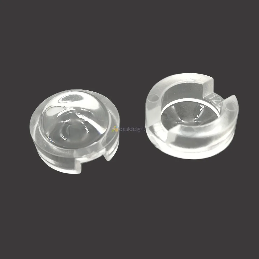 20 pz 13mm Mini LED Lens 15 30 45 60 90 100 gradi per IR CCTV LED PCB lenti convesse con supporto 1W 3W 3W Led ad alta potenza
