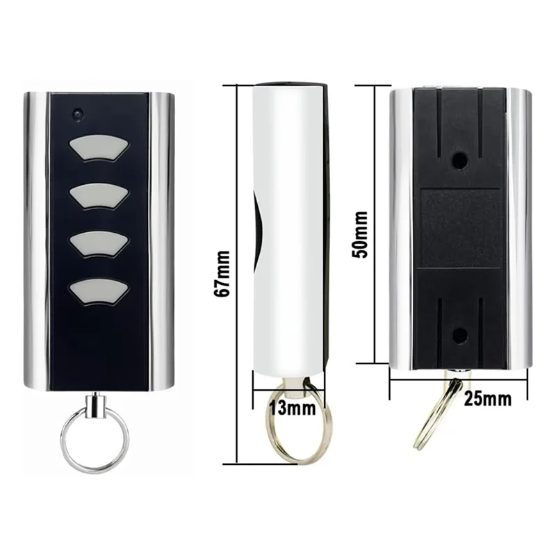 AS95-2 telecomando per garage per Normstahl Entrematic RCU 433-2, per chiave porta garage Crawford Standard Steel 433,92