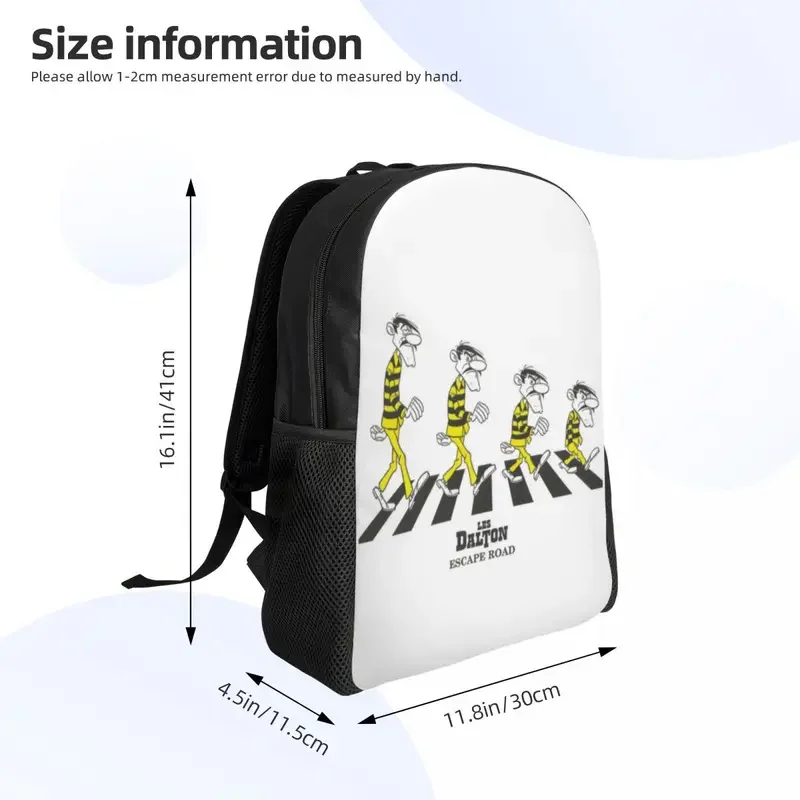 Dalton Brüder entkommen Straße Laptop Rucksack Männer Frauen grundlegende Bücher tasche für College-Studenten Glück Luke Cartoon Comics Tasche