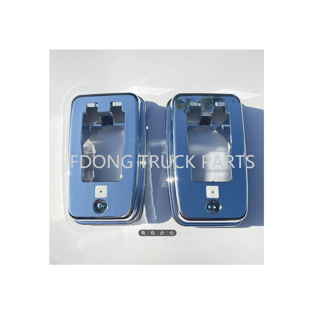 FDONG 1 Set 2 pcs Chrome Door Lamp Base for HINO MEGA 700 500 HINO VICTOR 500 GH8J
