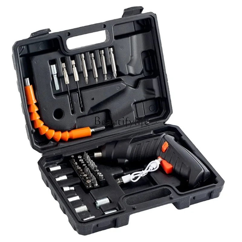 

Multi-Function Tool Kit Small Lithium Battery Electric Hand Drill Household Toolbox