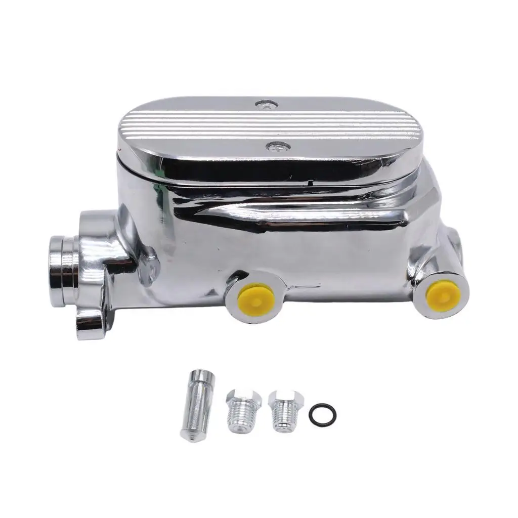 

Универсальный главный тормозной цилиндр для автомобиля, диаметр 1 дюйм, серебристый, профессиональные автоаксессуары, простая установка, запасные части