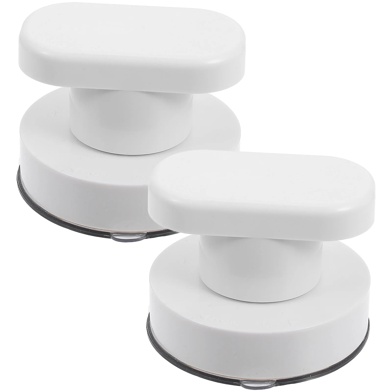 

2Pcs Suction Cup Handles for Glass Strong Suction Grip No Drill Installation Bathroom Kitchen Cabinet Door Shower Window Handle