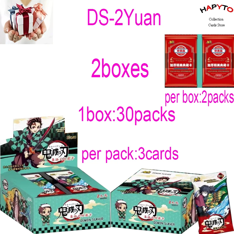 Demon Slayer: The First Round 1 Yuan Pack and 2 Yuan Pack Card Nezuko Mitsuri Booster Box TCG Hobby Gift