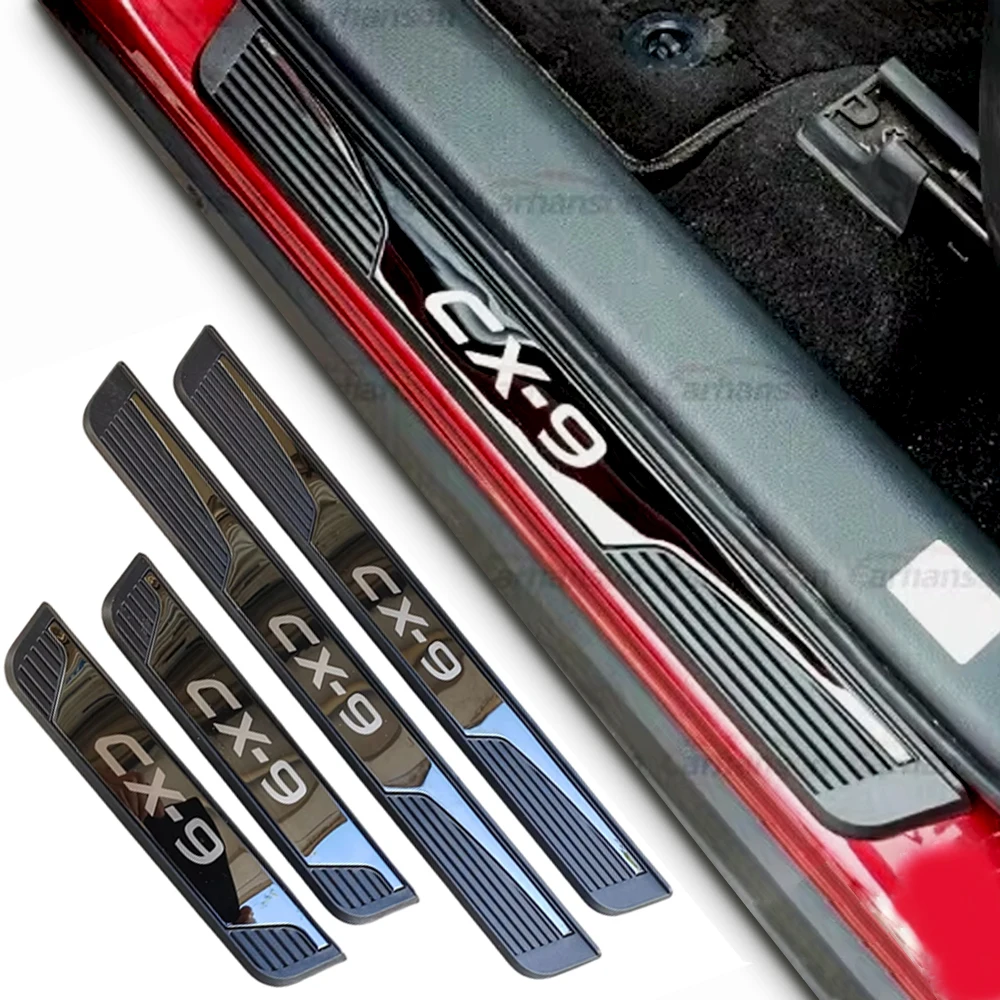 

Threshold Trim For Mazda CX-9 CX9 Auto Door Sill Pedal 2016 2018 2021 Car Scuff Plate Protector Guard Cover Accessorie 2024 2025
