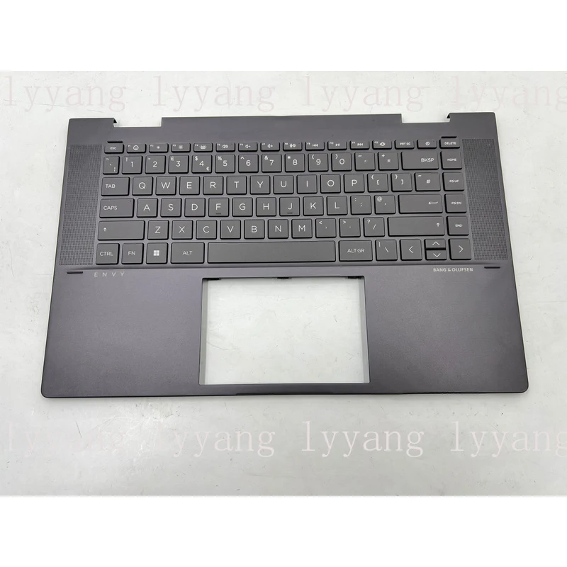 f  For   HP ENVY 15-FH Palmrest Top Cover UK Keyboard Brown N47953-031