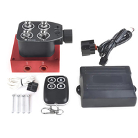 Red Universal Air Ride Suspension Manifold Valve 1/4 1/8\