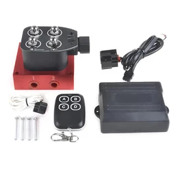Red Universal Air Ride Suspension Manifold Valve 1/4 1/8