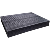 50x30cm Precorted Shadow Foam Pick Pluck High Density Plaid Pearl Cotton Insert Hard Case Pre-Cut Toolbox Foam Lining Packaging