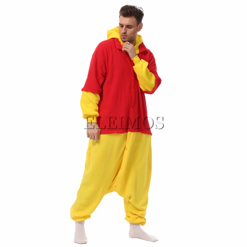 ELEIMOS Adult Kigurumis Pyjamas Halloween Onesie Bear For Women Men Cartoon Pajama Homewear Cosplay Costume XXL