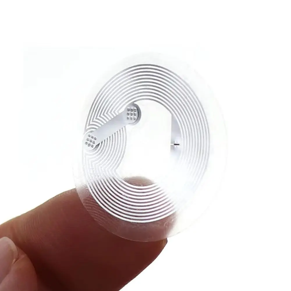 10pcs Wet Transparent NFC215 Tag Sticker Passive Wet Inlay NFC Inlay Label Contactless Technology Electronic Tag Sticker