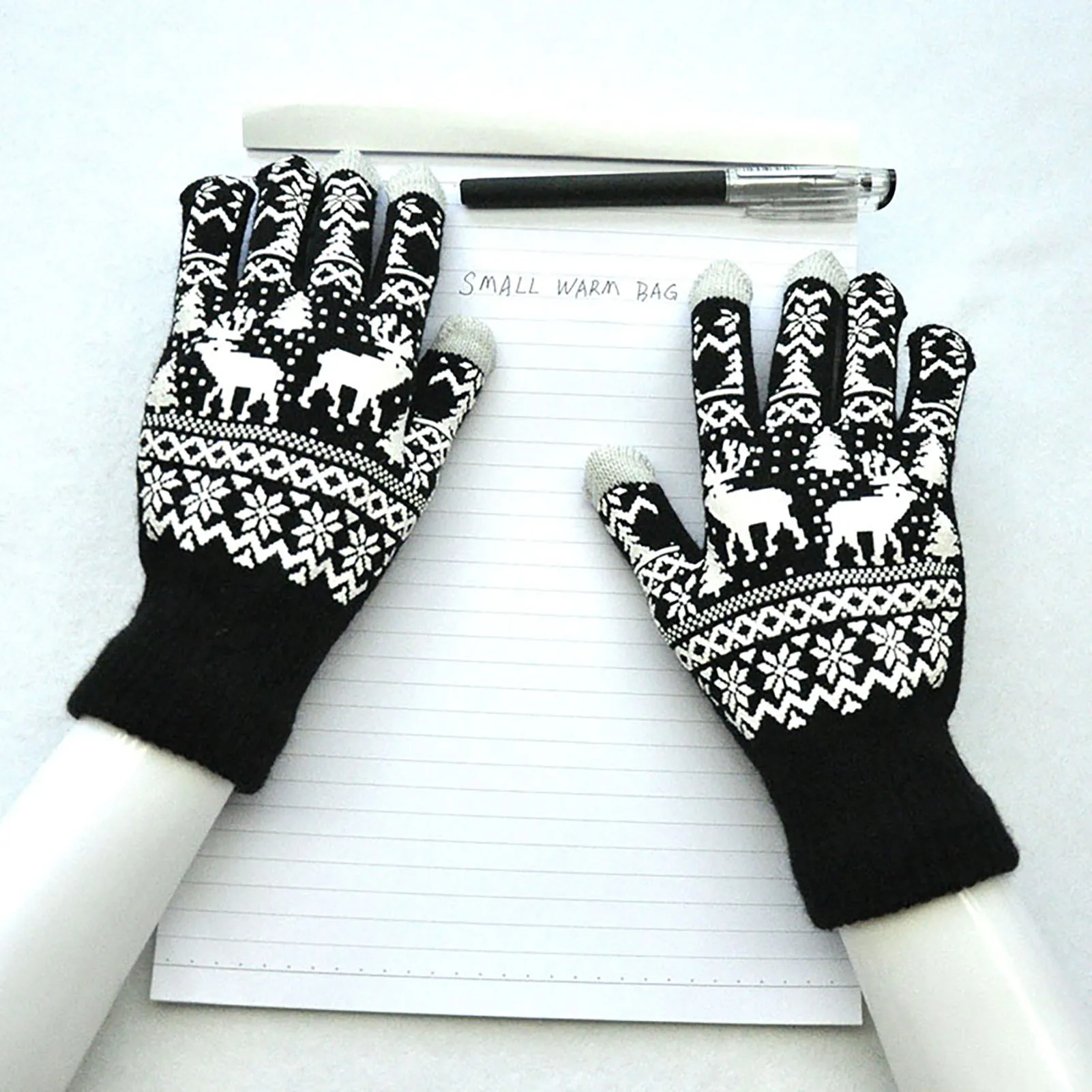 Cute Design Warm Thick Gloves Easy Matching Cold Weather Gloves Gift for Friends Colleague Families