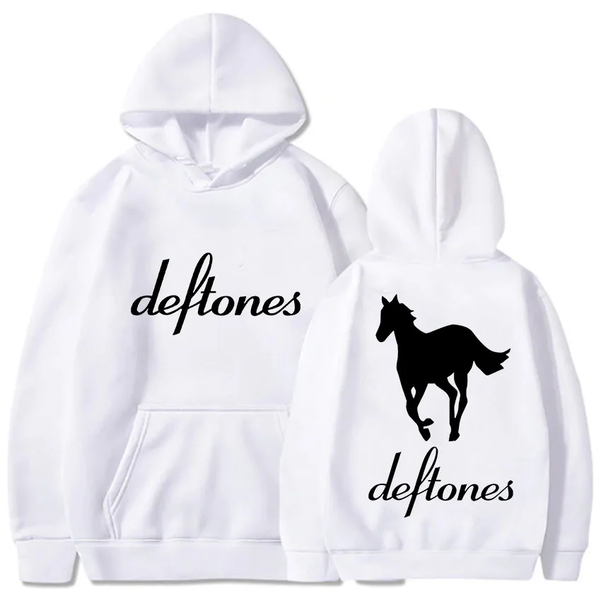 

Deftones Graphic Printing Hoodie Long-sleeved Fleece Hooded Sweatshirts With Pocket Hip Hop Clothes Moletom Casual Pullovers