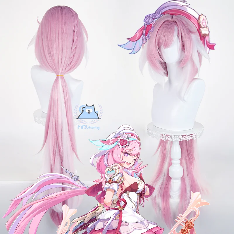 

Game Honkai Impact 3 Elysia Cosplay Wig New Elysian Realm Ellie Miss Pink Elf Erishia Cosplay Hair For Hallowmas Party Adult