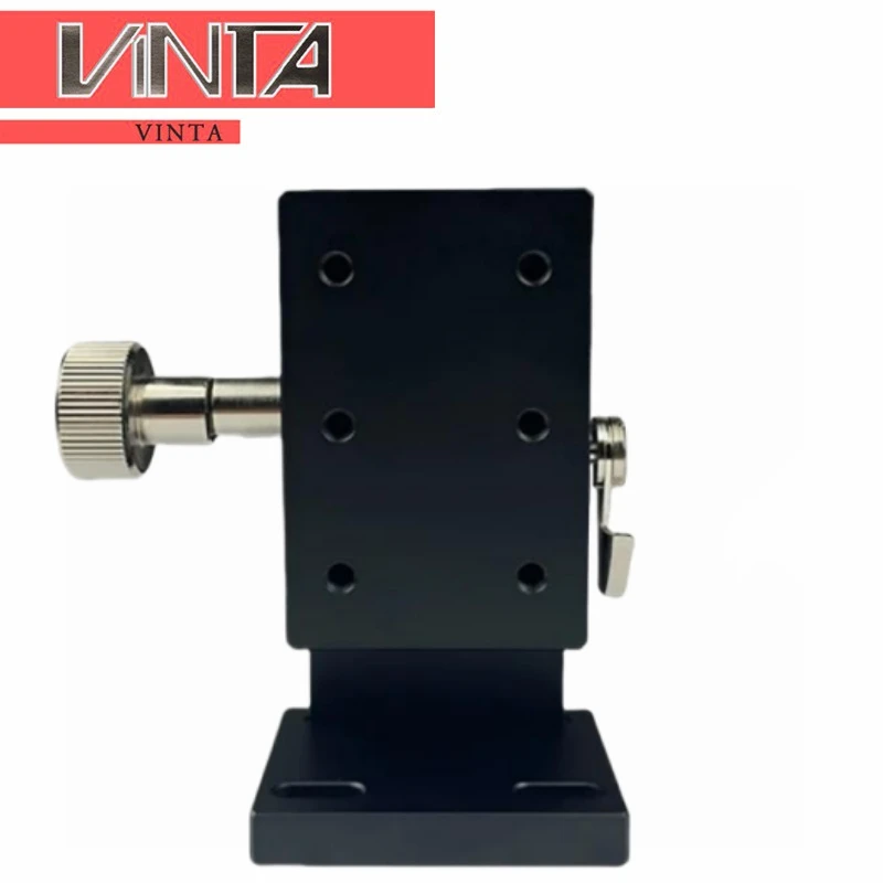 LWZ4060 Dovetail Groove Sliding Table Manual Platform Rack and Pinion Drive High Precision Knob Fine Tuning Slide  Z Axis 40*60M