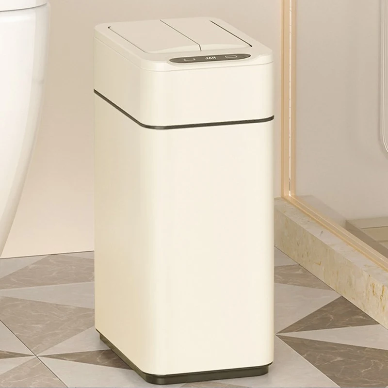 

20L Smart Kitchen Trash Can with Lid Automatic Sensor Wastebasket Stainless Steel Automatic Garbage Bin 대용량 주방 쓰레기통 센서 쓰레기통