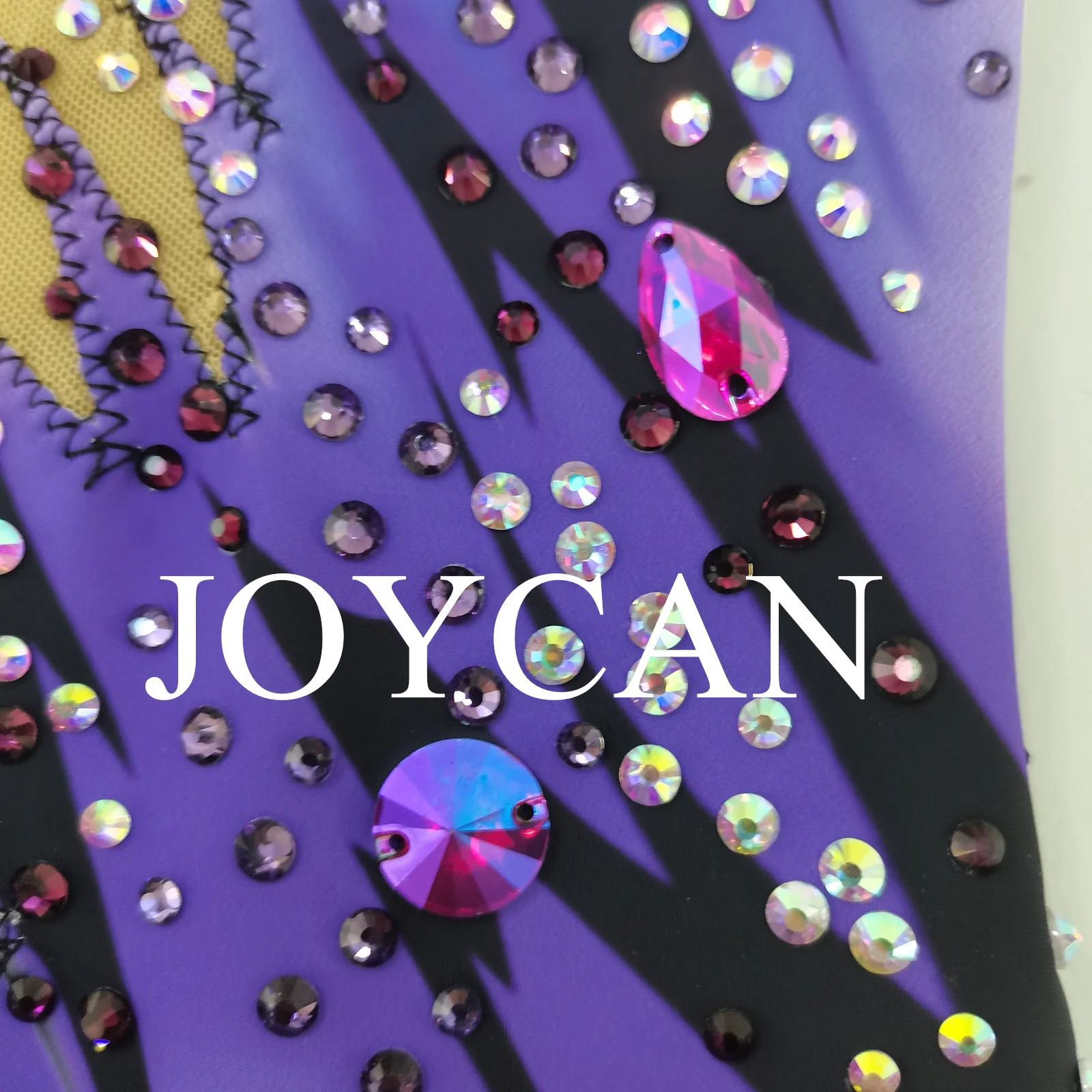 JoyCan Rhthmic Mallas de gimnasia Niñas Mujeres Spandex Ropa de baile elegante para competición