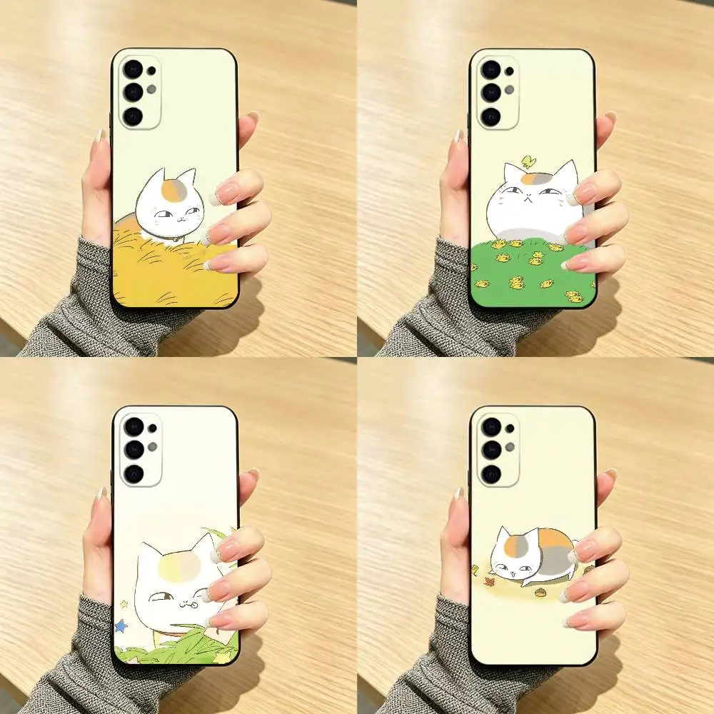Natsume Y-yuujinchou Nyanko  Phone Case Black Silicone Soft For Samsung S25,S24,S21,S22,S23,S30,Ultra,S20,Plus,Fe,Lite