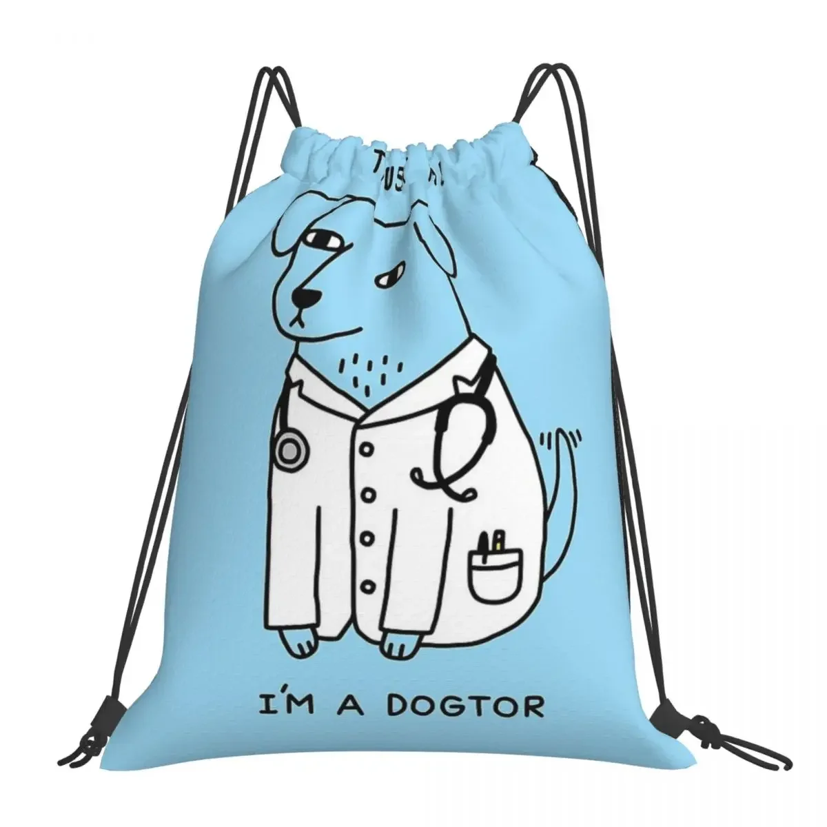 

Рюкзаки Dogtor, повседневные Портативные Сумки на шнурке, сумка на шнурке с карманами, спортивная сумка, сумка для книг для мужчин, женщин, студентов