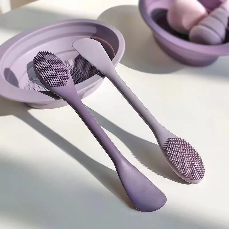 Dual Head Mask Applicator Brush Special Tool for Clay Mask Facial Mud Mask Smearing Beauty Brush