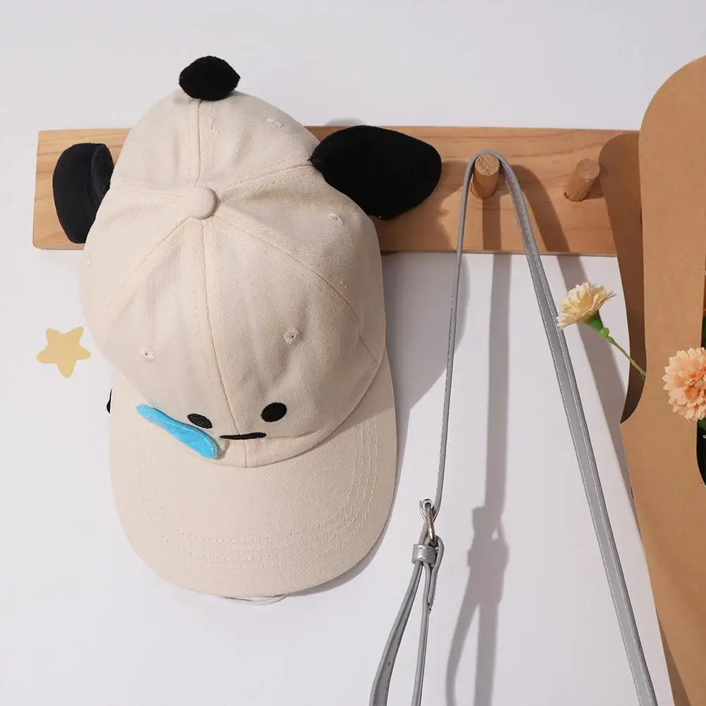 

Breathable Runny Nose Dog Baseball Cap Korean Style Y2k Cartoon Sun Hat Embroidery Sunscreen Peaked Cap Female