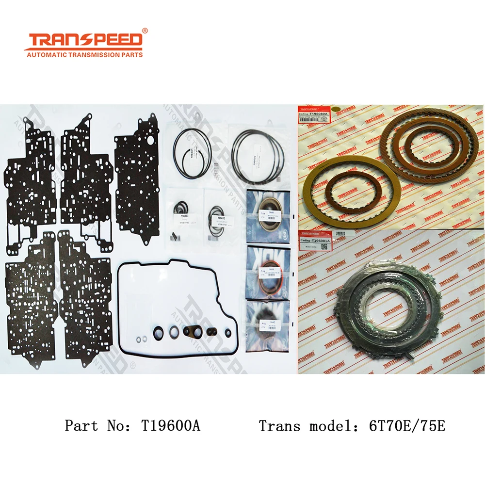 

TRANSPEED 6T75E 6T70E Auto Transmission Master Rebuild Gearbox Kit For BUICK CADILLAC CHEVROLET OPEL Automat Transmission