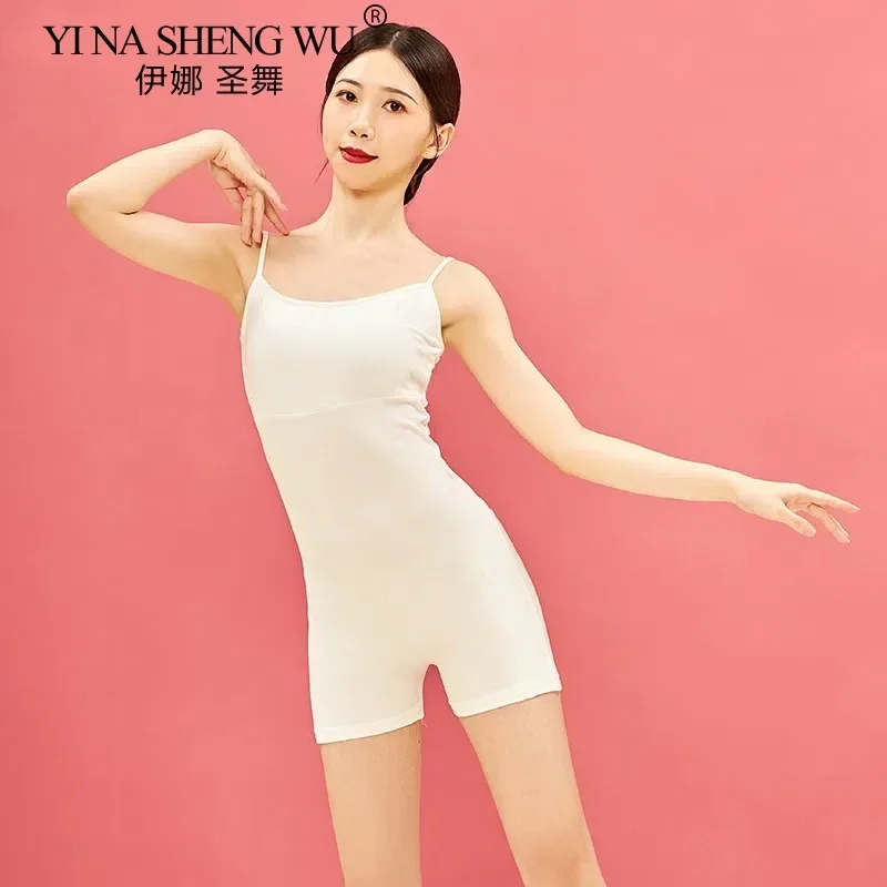 ชุดแสดงระบำหน้าท้อง ชุดบอดี้สูทแบบสายเดี่ยว ชุดสำหรับสอบศิลปะ ฝึกซ้อม โยคะ ยิมนาสติก สำหรับผู้หญิงและเด็กผู้หญิง