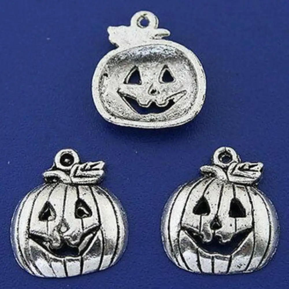 30PCS 18x16mm pumpkin face charms h3249