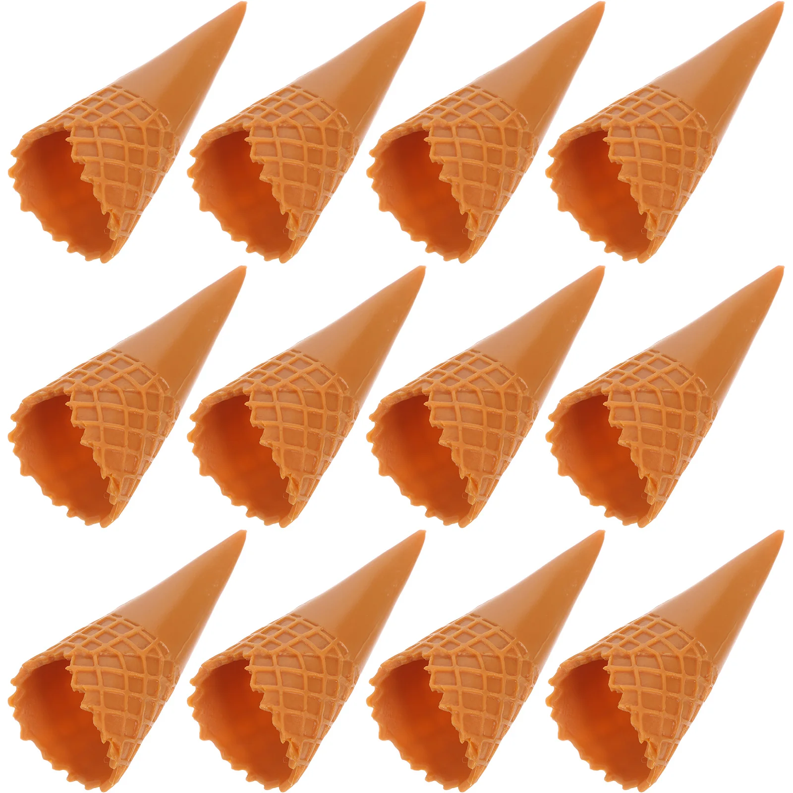 

18pcs Mini Cream Cone For Diy Fake Ice Cream Cone Hair Accessories Jewelry Craft Supplies Cute Plastic Food Decor