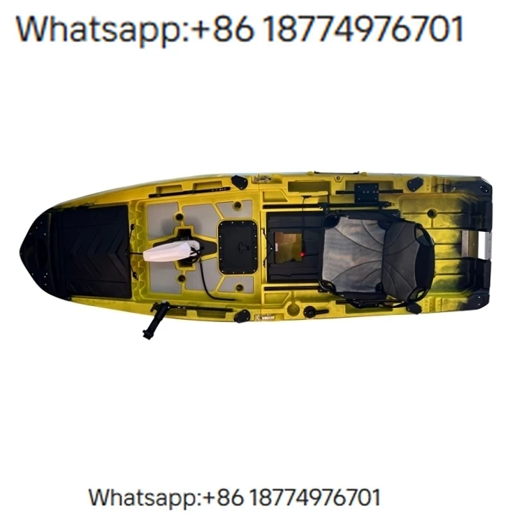 2025 CE Certified Single Fishing Ka 10ft Modular Pedal Ka Remote Control Motor GPS 60L Fish Live Well Storage for Surfing