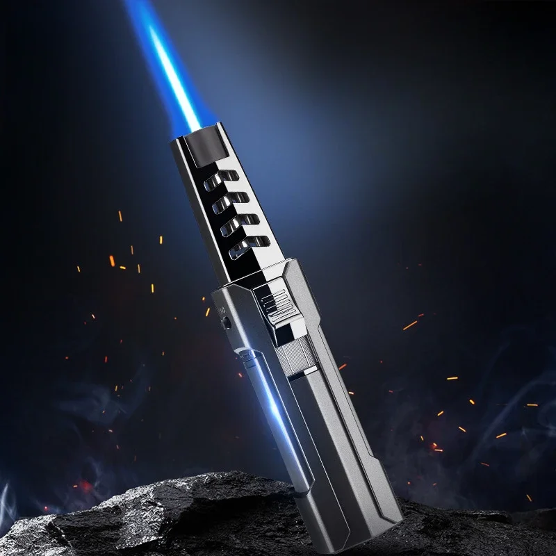 2026 Kitchen BBQ Cigar Big Jet Flame Fire Torch Outdoor Powerful Flame  Camping Gun Lighter Mans Tools Without Butane Gas