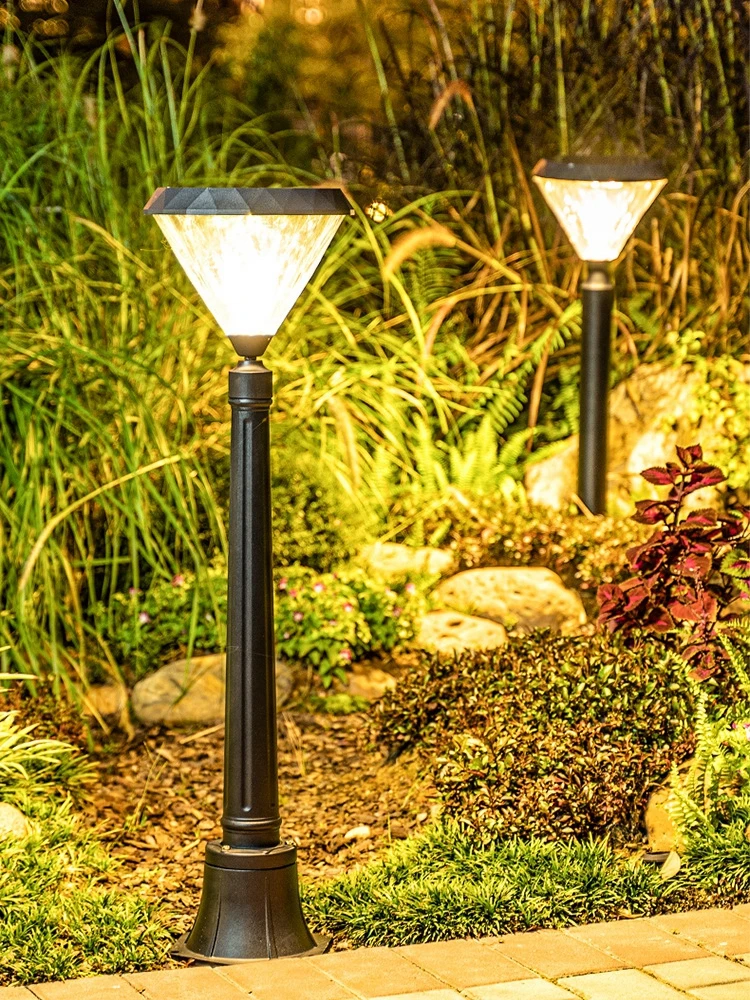 Diamond Outdoor LED Lawn Lamp Garden Villa Courtyard Waterproof Lawn Lamp Park Scenic Area Atmosphere Lamp