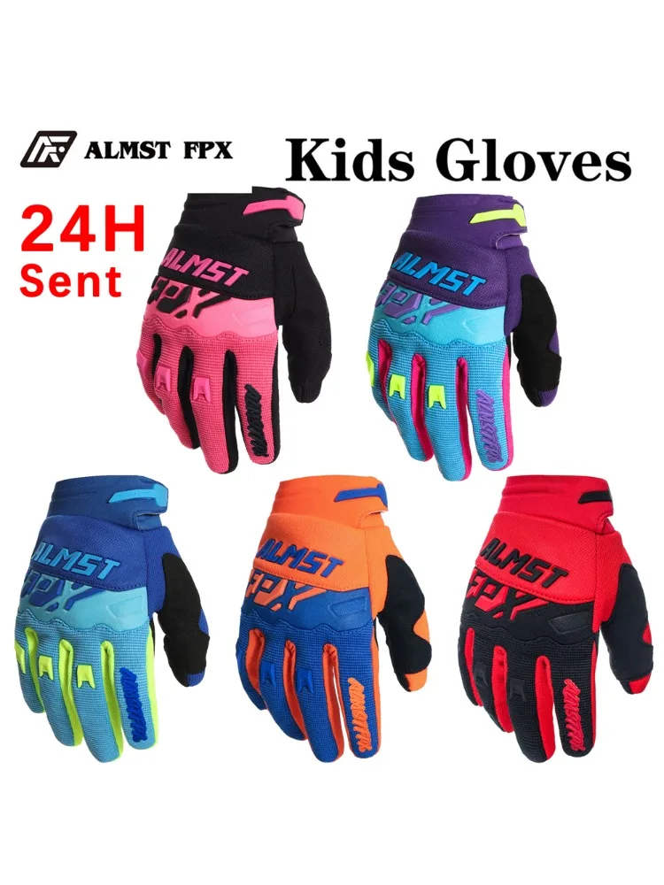 AliExpress ALMST FPX Almst Fpx MTB Childrens Bike Gloves Summer Breathable Kid Motorcycle Balance Gloves Mountain Road Motocross Guantes for Boy Girl
