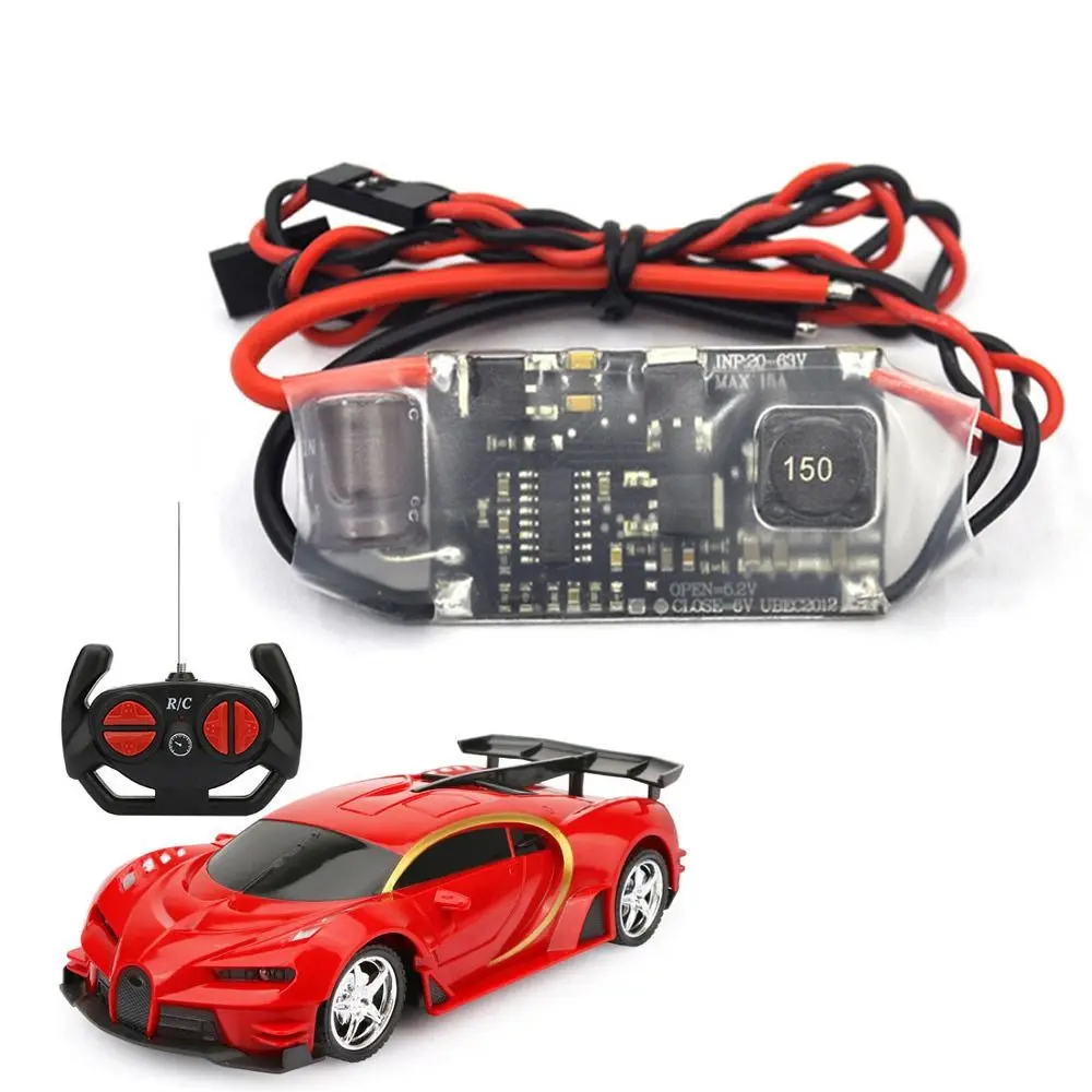 Piezas de control remoto, regulador de conmutación UBEC, ruido RF más bajo, módulo reductor de blindaje completo BEC, módulo Buck antiinterferencias de 5V, Dron RC