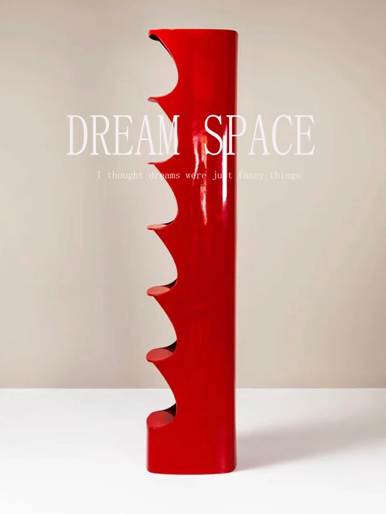 رف كتب من الخشب الصلب لغرفة المعيشة، رف شق للخزانة المزخرفة #4