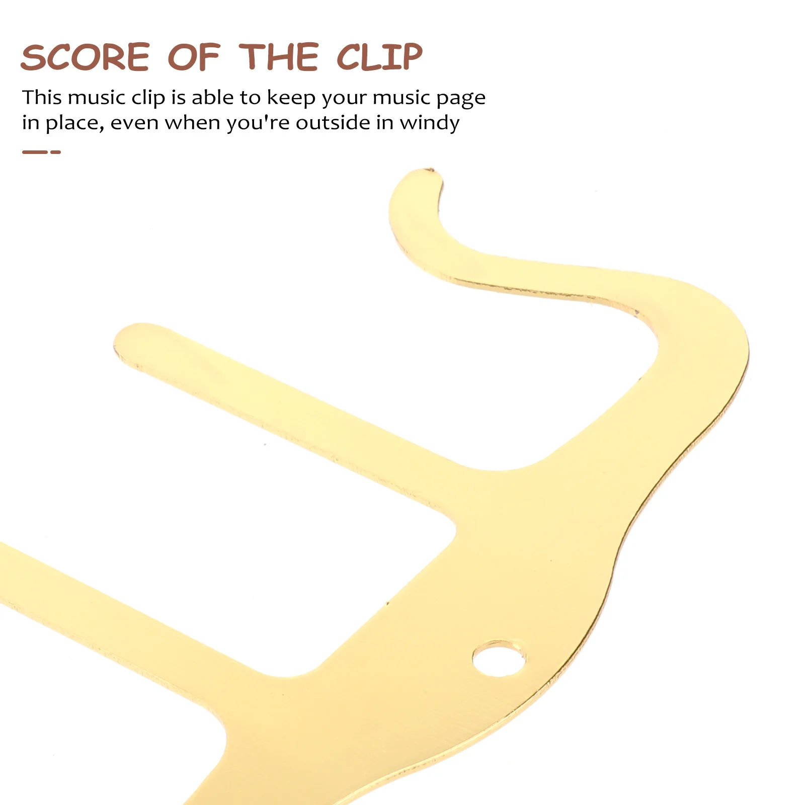 

4 Pcs Bookmark Page Holder Paper Clips Bookend Musical for Holding Open Pages Student