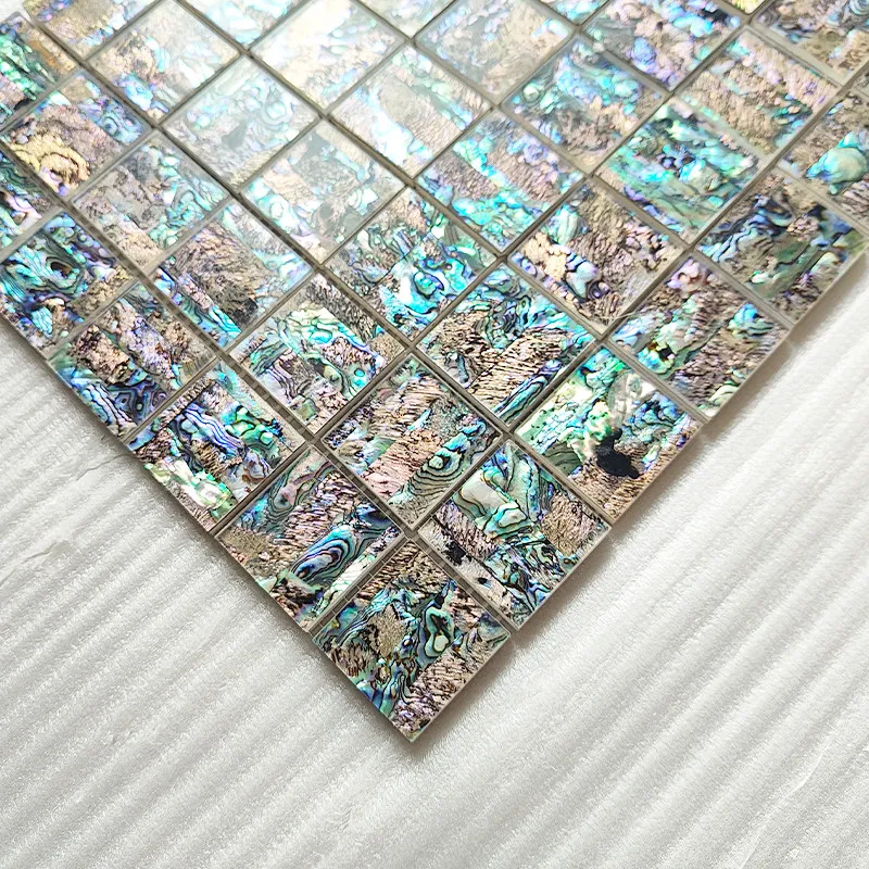 Deep Sea Abalone Shell Mosaic Decorative Background Wall Bathroom Kitchen Living Room Entrance Balcony Tile
