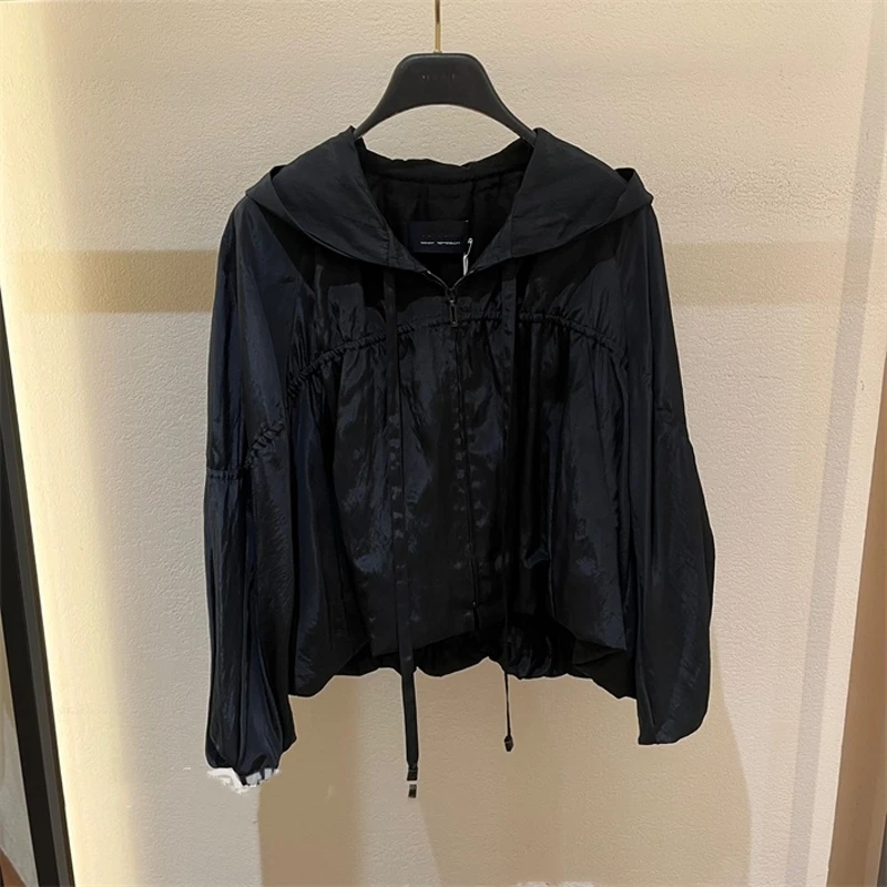 

Ele lectual~ Lightweight Breathable Loose Casual ort Svel Long Zipper Hooded Sun Protection Jaet for Women