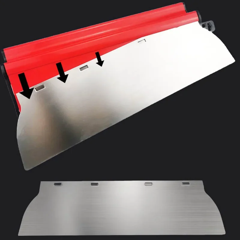 25/40/60/80cm Drywall Skimming Blade Stainless Steel Putty Knife Skimmer Smoothing Painting Finishing Plastering Spatula Trowel