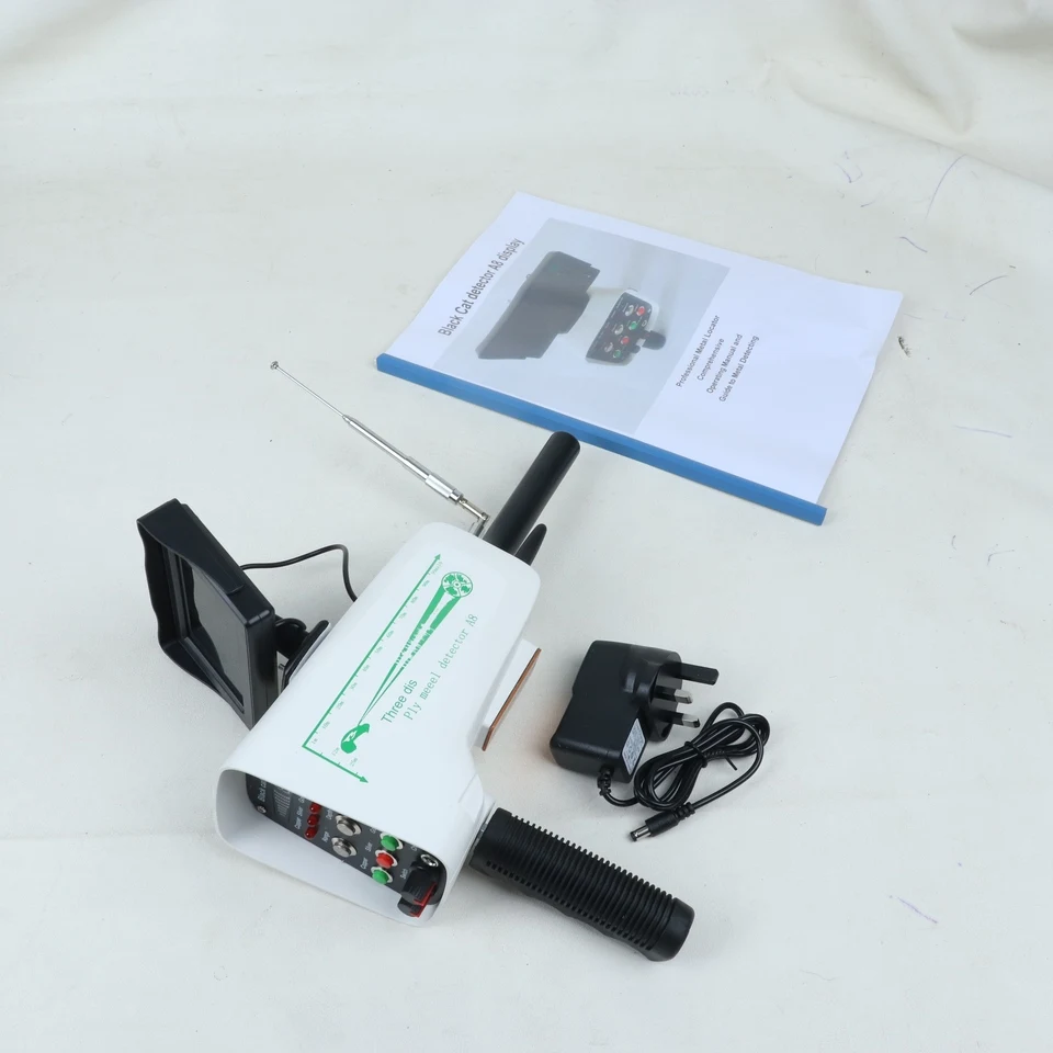 New Arrival A8 Black Cat Professional Metal Detector, LCD Display Deep Locator with 30m Detecting Depth & 1000m Detection Range