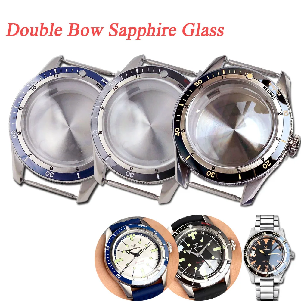 

20bar Diving Steel Watch Case Bow Sapphire Glass for NH34 NH35 NH36 NH37 NH70 NH72 ETA2824 PT5000 120click Bezel Ceramic Insert