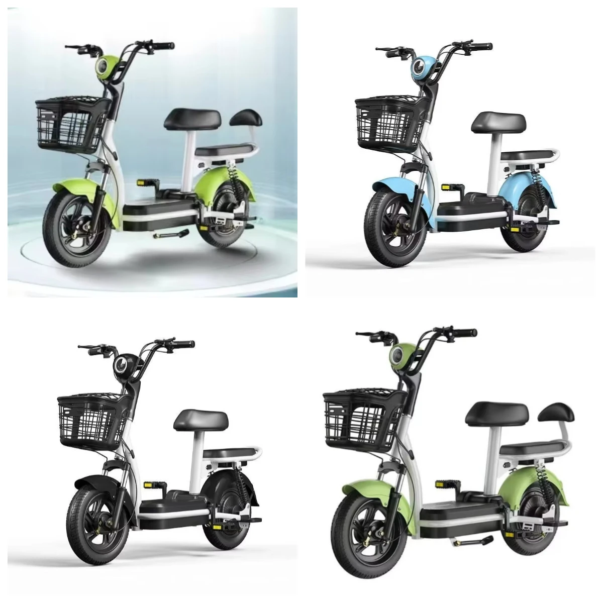 Lvyuan Brushless Carbon Steel Custom-made National Standard 48V Two-wheeler Electric Bicycle 350W Motor 45-60km Range Wholesale