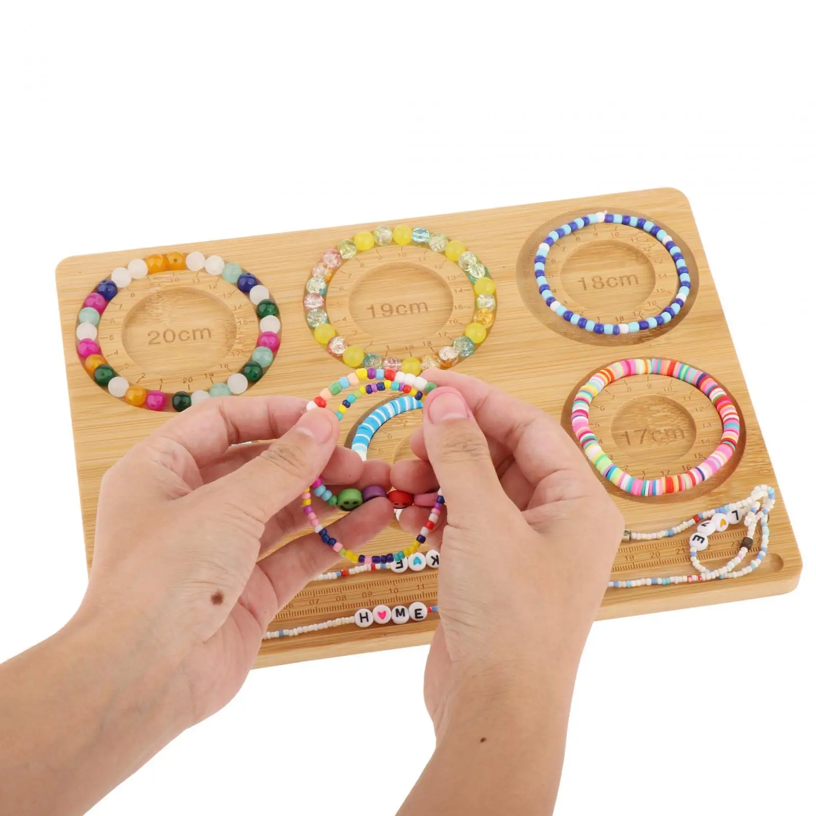Jewelry Beading Board DIY Showcase Accessories Practical Exquisite Jewelry Tray Organizer for Bead Display Necklace Bangle Gift