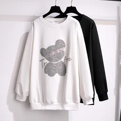 Women Winter Wear  Bust 160-170cm 6XL 7XL 100/150/175kg Big Size Women Clothing Oversize Loose Sweaters Dresses Printed Hoodies