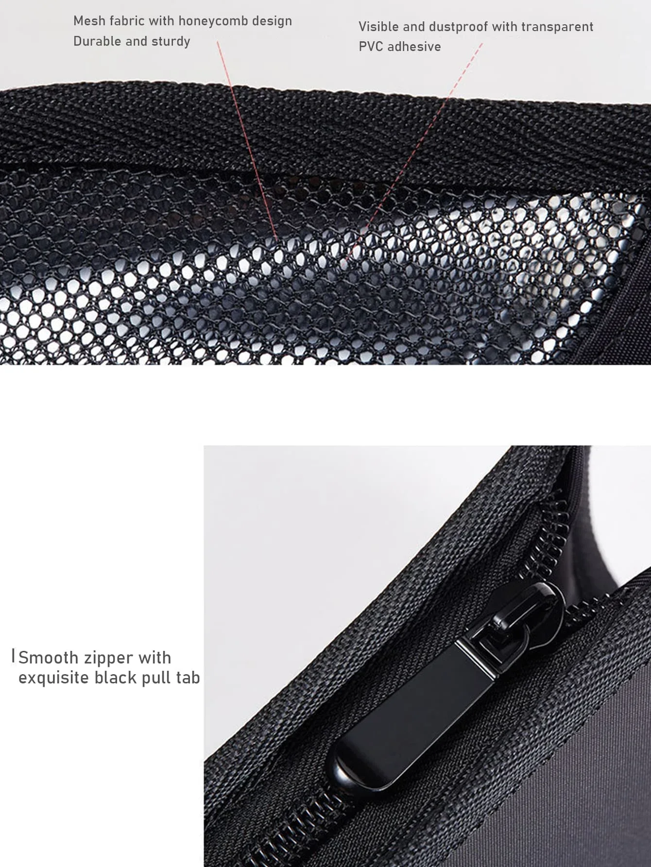 Tragbare Aufbewahrungstasche für Augenbrauenstifte mit großer Kapazität, Make-up-Pinsel, leichte Reise-Kosmetik-Schutznetztasche, leicht zu tragen