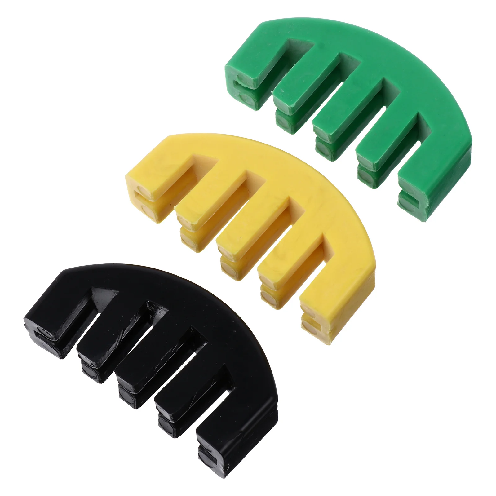 

3 PCS Violin Mute Muffler Accessories Full Size Rubber Practice Round for