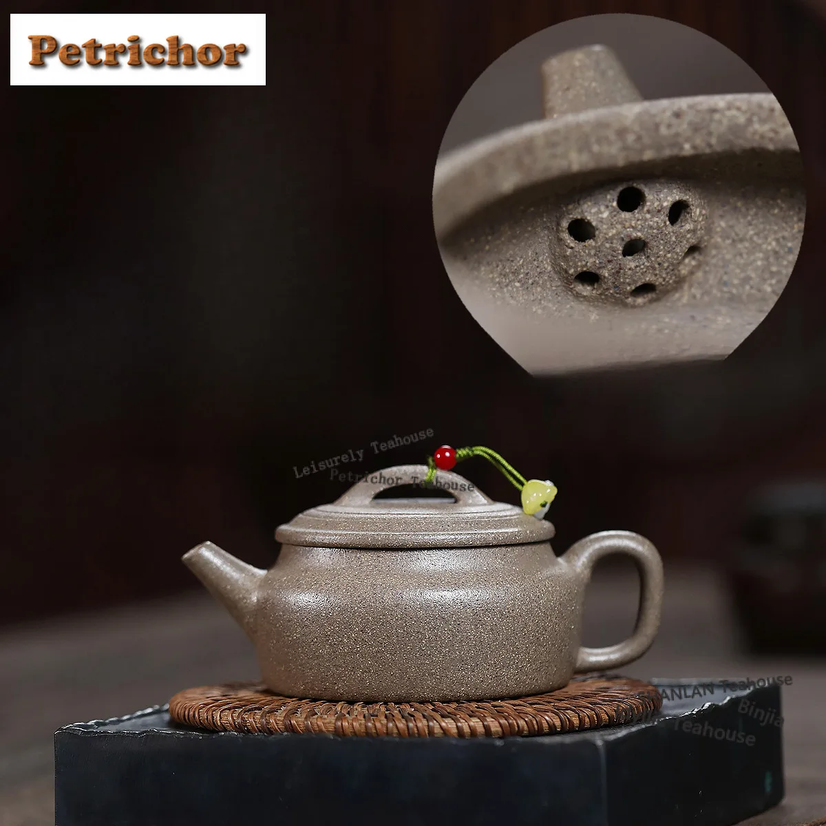 170ml Yixing Purple Clay Teapots Handmade Large Caliber Pot Raw Ore Multi-coloured Section Mud Kettle With Filter Zisha Tea Set