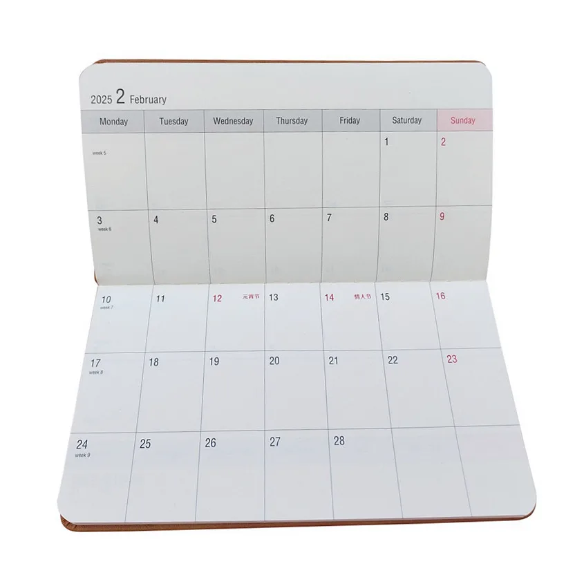 Notebook 2024 Agenda 365 Days Note Books Month Planner Diary Notepad Schedule Cuadernos Y Libretas School Stationery Sketchbook