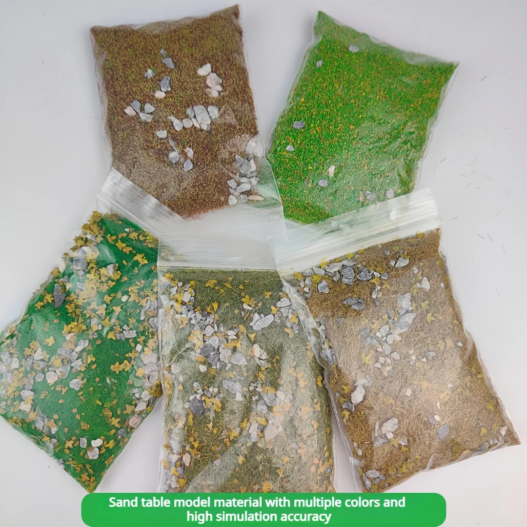 Fai da te modellazione terreno paesaggio scenario kit costruttore erba pietra e fogliame per Wargaming militare/decorazione del giardino/Diorama 30 g/borsa